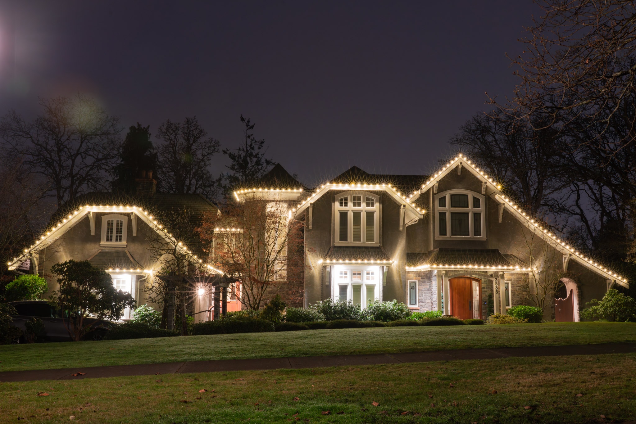 Christmas Light Installation in Warren project 2