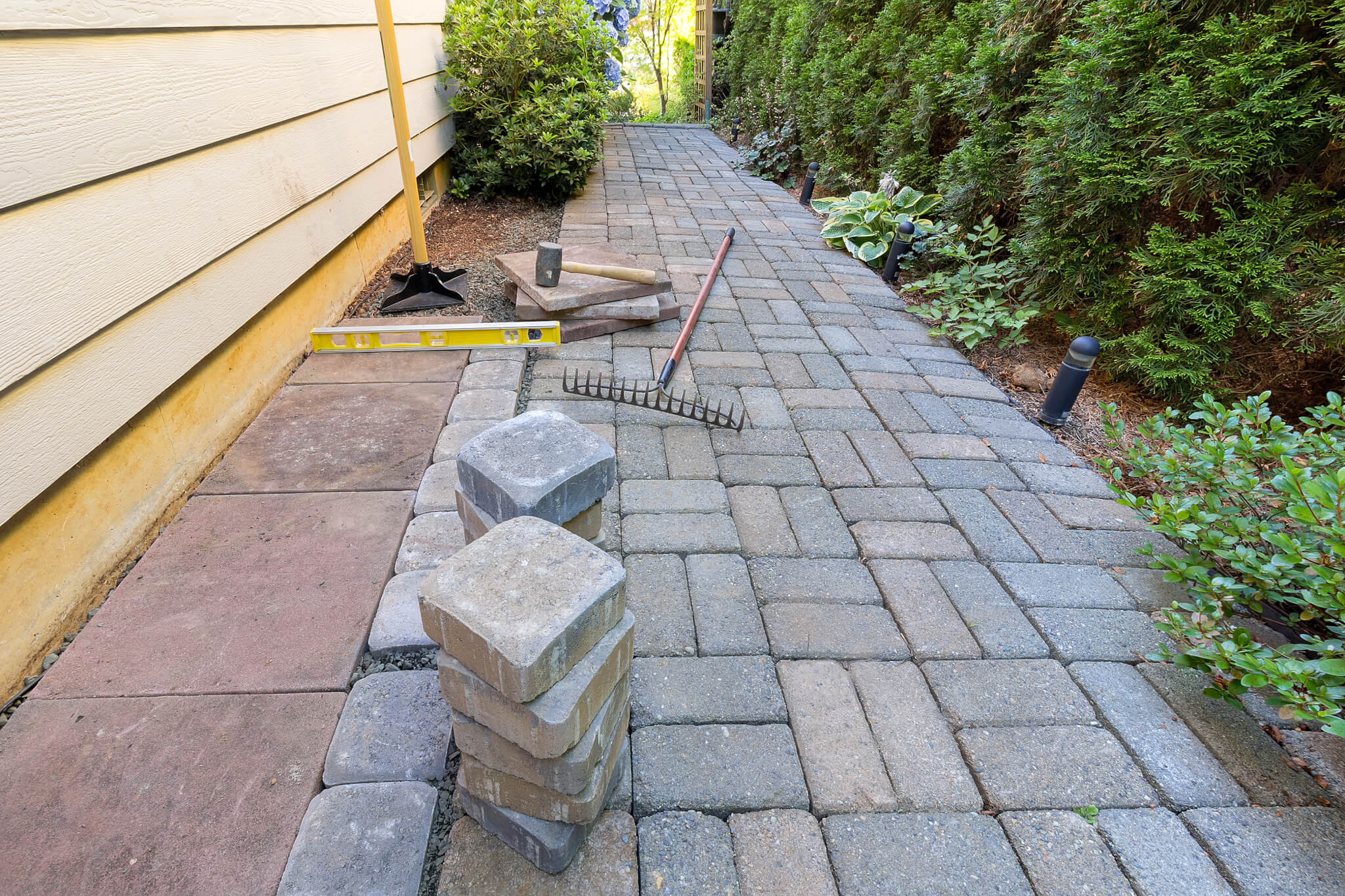 Hardscaping in Warren project 2